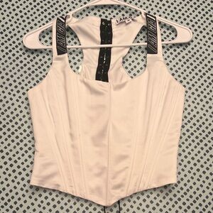 I.AM.GIA Corset Tank with Black Laces